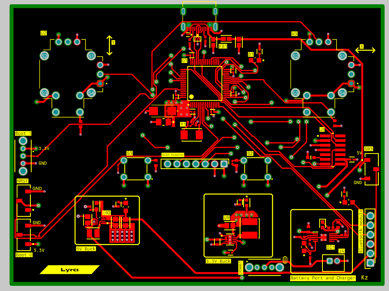 Layer 1 of the PCB