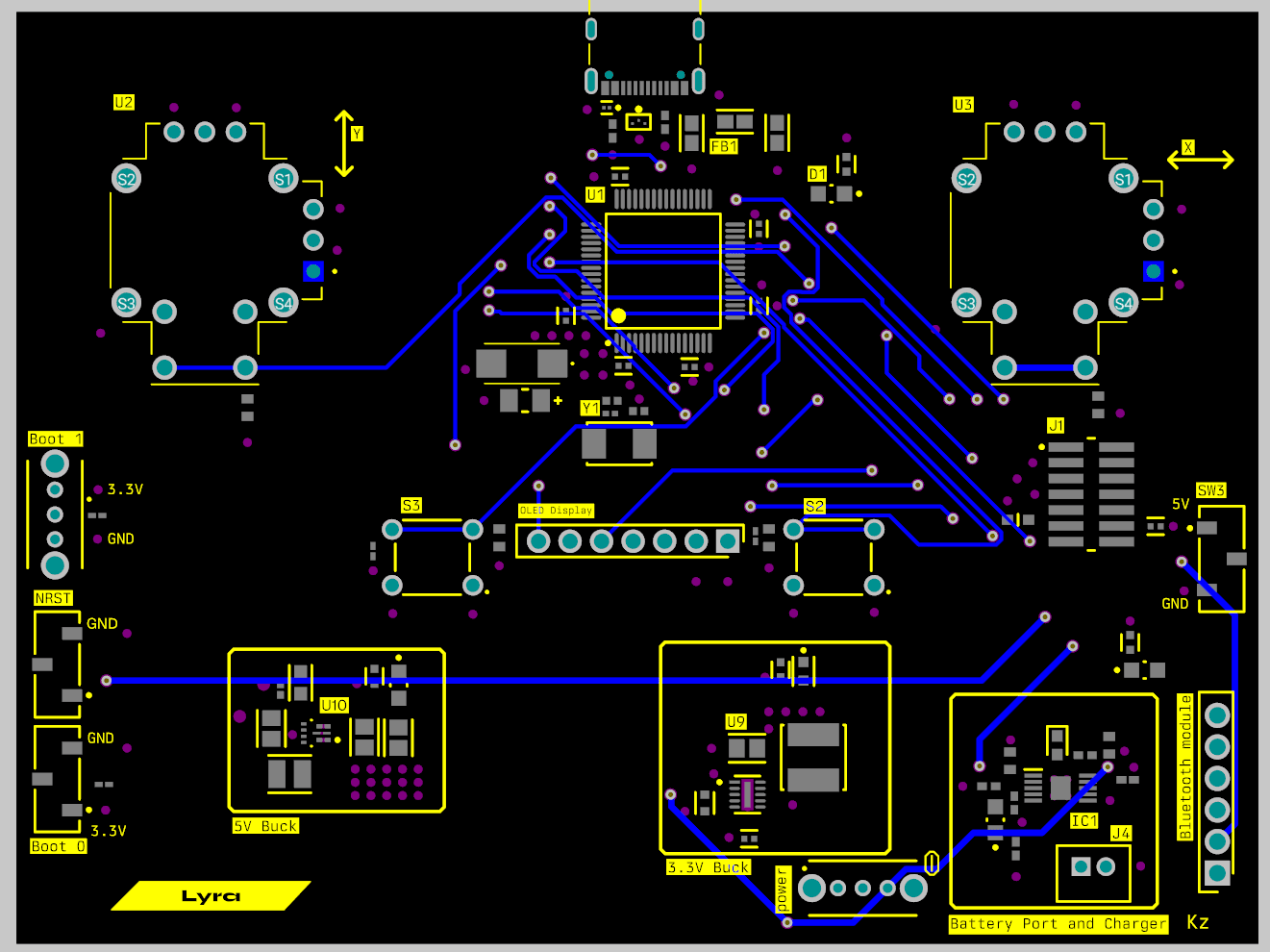 Layer 4 of the PCB